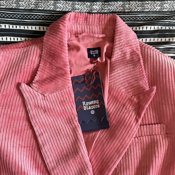 NWT Rowing Blazers Pink Corduroy Blazer - Picture 2 of 4